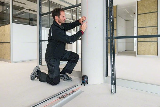 Bosch GCL 2-50 C Livella Laser Lineare/Puntiforme, Raggio 20 m, Precisione ±0,3 mm/m, Colore Nero/Blu, Filettatura 1/4