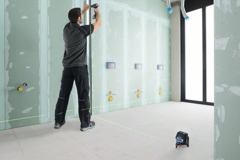 Bosch GCL 2-50 CG PROFESSIONAL Livella Laser Combinata Verde con Bluetooth, Raggio d'Azione fino a 20 m, Accessori Inclusi