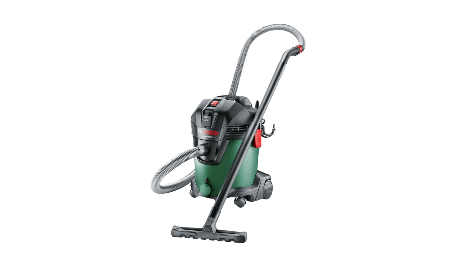 Bosch AdvancedVac 20 Aspirapolvere Multifunzionale 1200 W, 20 L, Aspirazione a Secco e Umido, Funzione Soffiaggio, Interruttore Automatico
