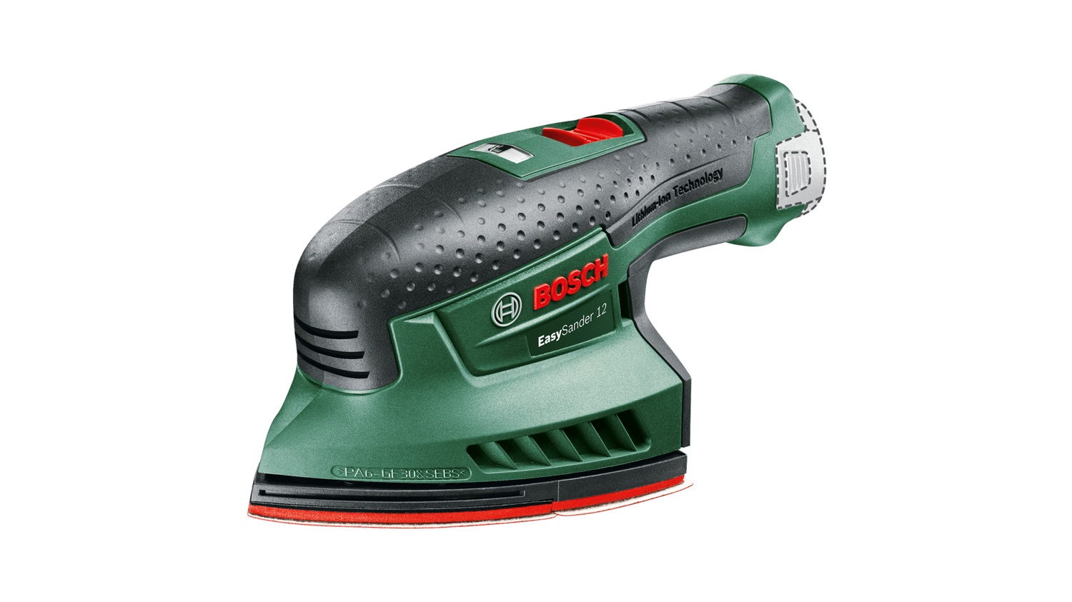 Bosch EasySander 12 - Levigatrice Multiuso Batteria 22000 Giri/min, Velcro, Triangolo, 12V