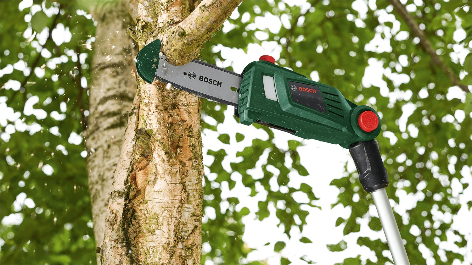 Bosch UniversalChainPole 18 - Potatore Telescopico a Batteria 18V con Barra da 20 cm e Asta Estensibile 210-260 cm