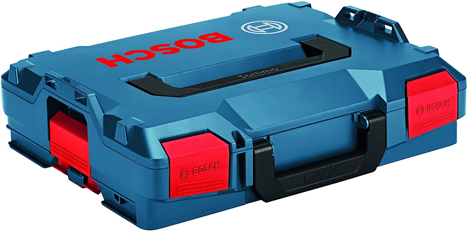 Bosch L-BOXX 102 Professional - Valigetta Blu in ABS, Sistema di Impilaggio, Maniglia Pieghevole, Capacità 25 kg