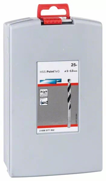 Bosch Professional Set di 25 Punte per Trapano HSS PointTeQ - Foratura Rapida nel Metallo (Ø 1-13 mm)
