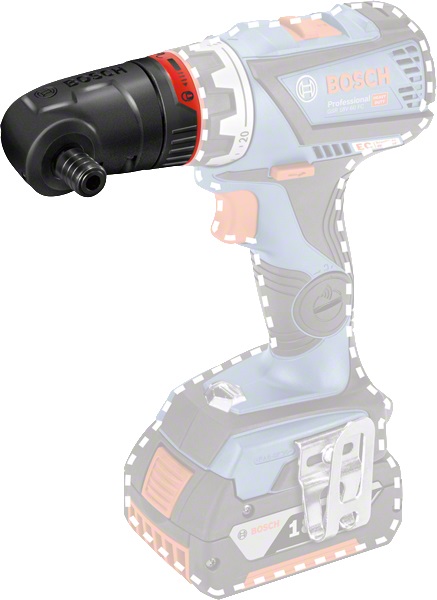 Bosch GFA 18-W Professional - Attacco angolare FlexiClick, compatibile con avvitatori 18V, regolabile in 16 posizioni, dimensioni 92x48x75 mm, peso 0,4 kg