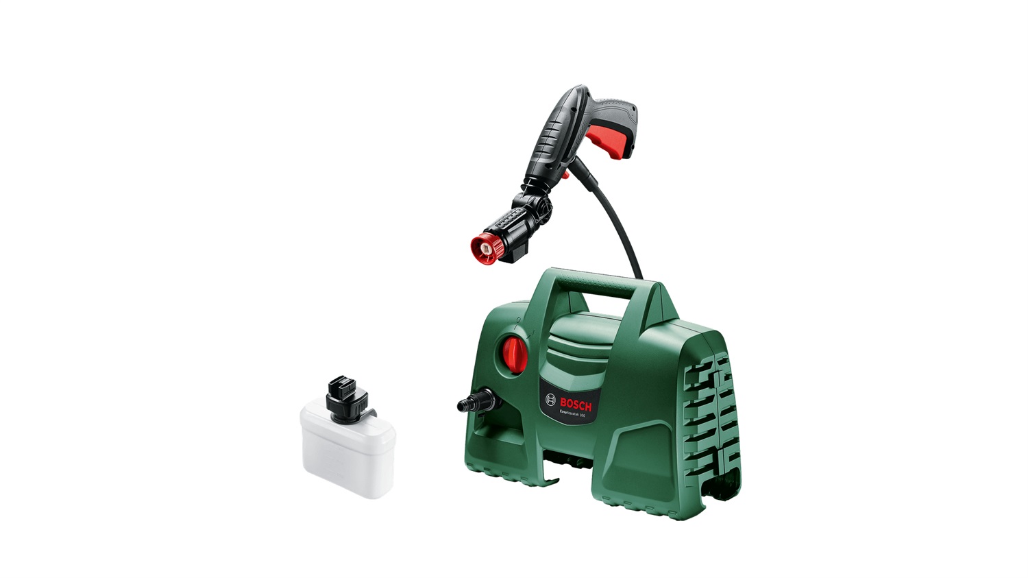 Bosch Easy Aquatak 100 - Idropulitrice Compatta Elettrica 1100 W, 270 l/h, 100 bar, Ugello Regolabile a 360°