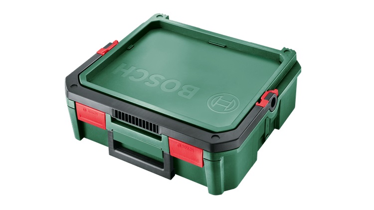 Bosch Home and Garden SystemBox Cassetta Porta Utensili Misura S in Polipropilene (PP) Nero e Verde - Dimensioni 390 x 343 x 121 mm