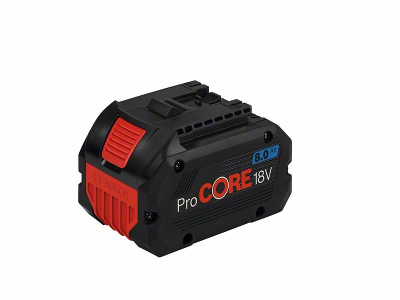 Bosch ProCORE 18V Batteria Ricaricabile 8.0Ah - Ioni di Litio, Potenza Fino a 1800W, Sistema COOLPACK 2.0