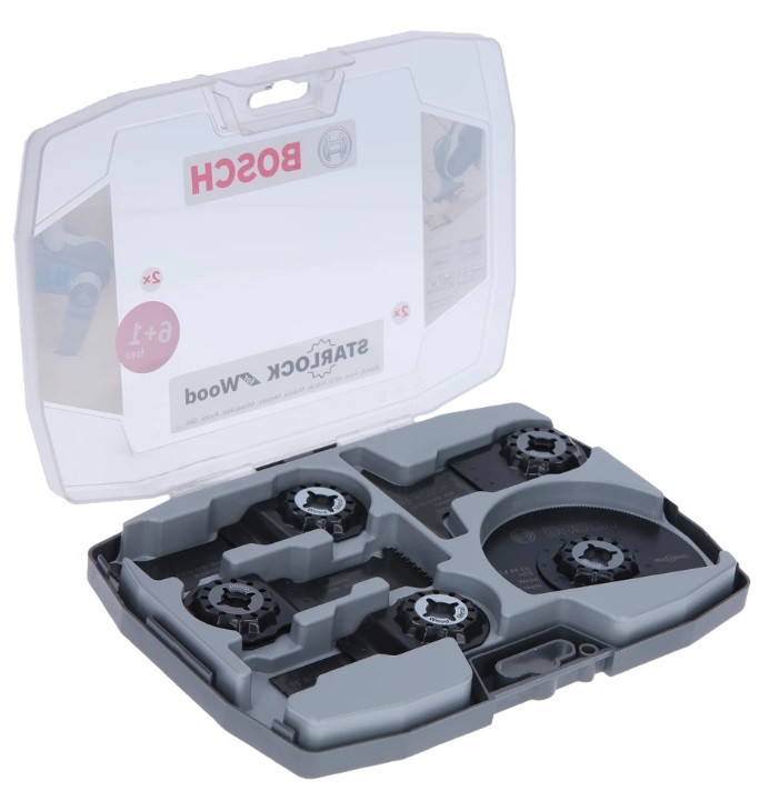 Bosch 2608664623 - Set Professionale da 7 pz di Lame per Taglio di Punta/Segmentate per Legno e Metallo con Sistema di Montaggio Starlock