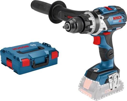 Bosch GSB 18V-110 C Professional - Trapano Avvitatore con Percussione a Batteria, 110 Nm, 480/2100 Giri/min, Motore Brushless, L-BOXX 136