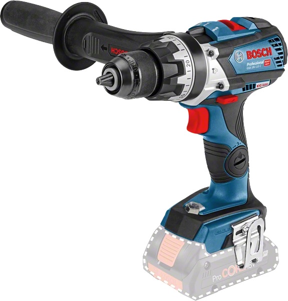Bosch GSB 18V-110 C Professional - Trapano Avvitatore con Percussione a Batteria, 110 Nm, 480/2100 Giri/min, Motore Brushless, L-BOXX 136