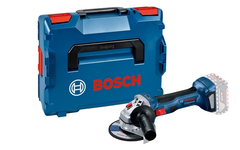 Bosch GWS 18V-7 Professional Smerigliatrice Angolare a Batteria 125 mm, Motore Brushless, 700 W, 11000 Giri/min, Peso 1,6 kg, Inclusi Accessori e L-Boxx