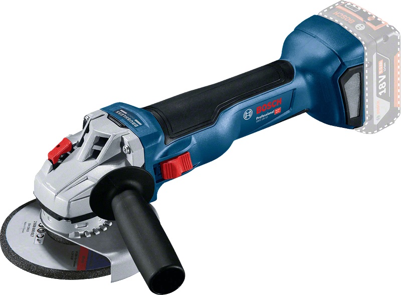 Bosch GWS 18V-10 Professional Smerigliatrice Angolare a Batteria 125mm, 9000 Giri/min, 2,1 kg, Motore Brushless