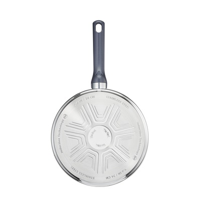 Tefal Daily Cook - Padella Antiaderente in Acciaio Inox Ø 28 cm con Rivestimento Titanium e Coperchio in Vetro