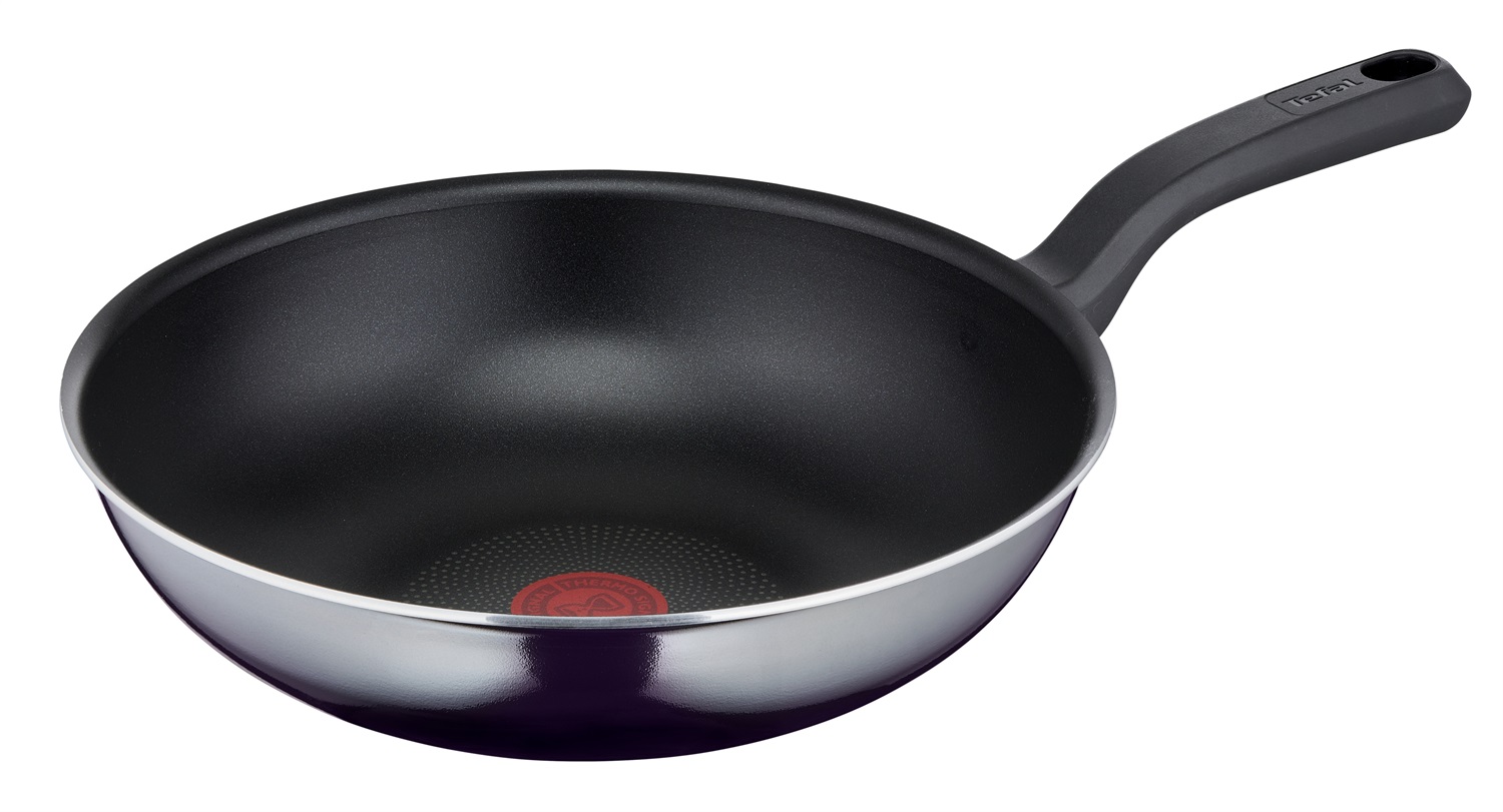 Tefal Resist D52619 Wok/padella per cottura al salto Rotondo