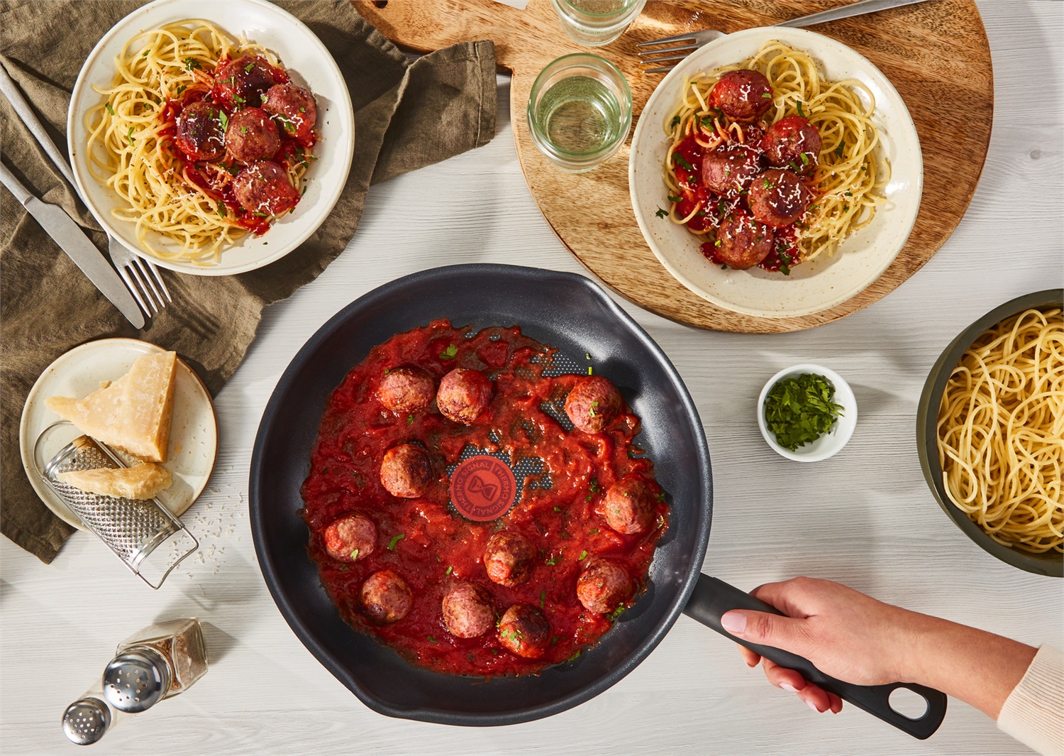 Tefal B56490 Padella Multiuso Rotondo