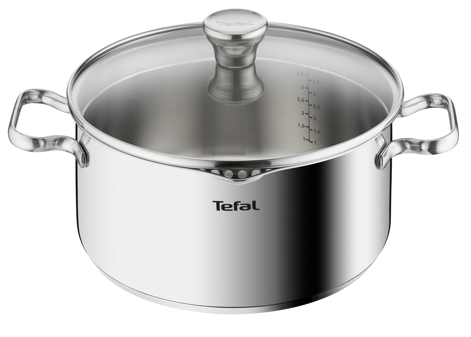 Tefal Duetto Set di Pentole 6 Pezzi in Acciaio Inossidabile 18/10 con Coperchi in Vetro, Compatibile con Induzione, Garanzia 10 Anni