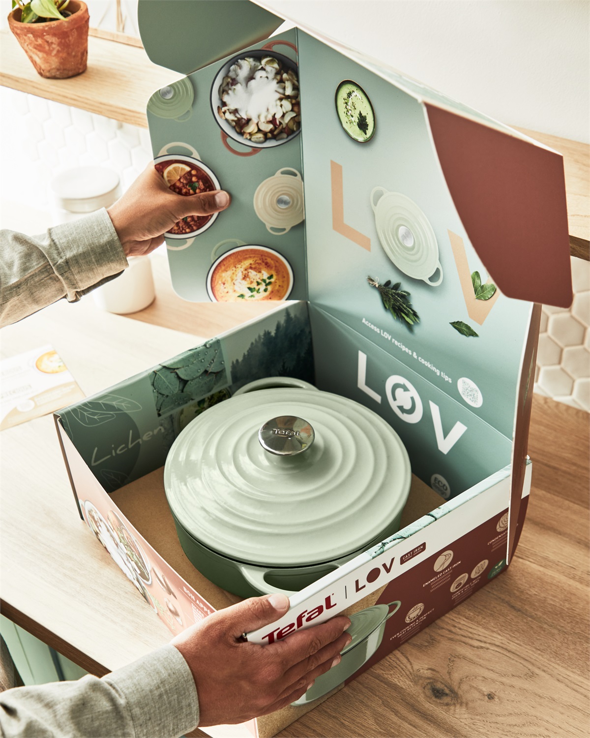 Tefal LOV E25804 5 L Rotondo Verde