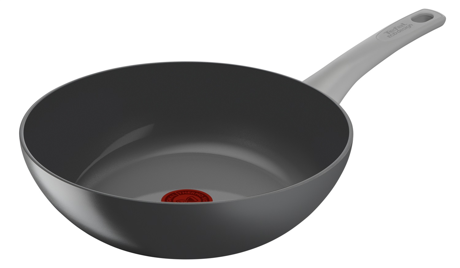Tefal Renew On - Wok 28 cm in Alluminio Riciclato con Rivestimento Antiaderente Ceramico, Adatto a Induzione e Forno