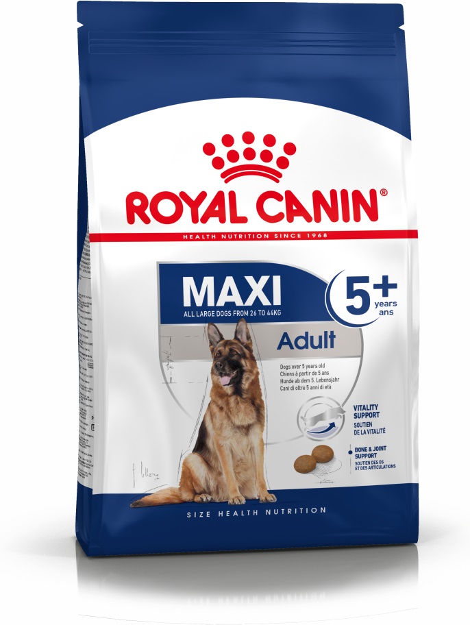 Royal Canin Maxi Adult 5+ 15 kg Adulto Trinciapollo, Riso