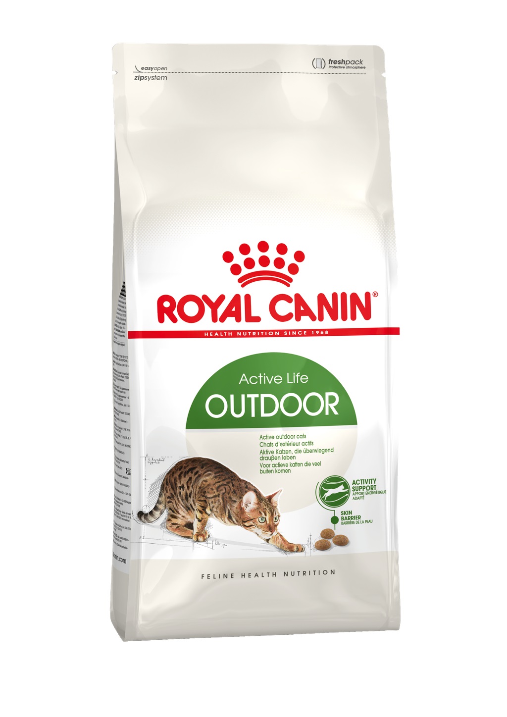 Royal Canin Outdoor Cibo Secco per Gatti Adulti 400 g - Alimento Completo per Gatti da 1 a 7 Anni con Vita all'Aperto