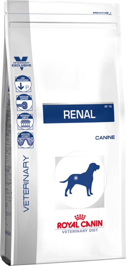 Royal Canin Renal 2 kg - Alimento Secco per Cani con Insufficienza Renale, Basso Fosforo e Proteine di Alta Qualità