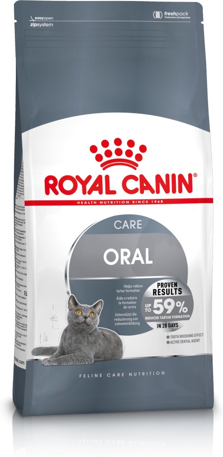 Royal Canin Oral Care Cibo Secco per Gatti Adulti 400 g - Igiene Orale, Riduzione Placca e Tartar