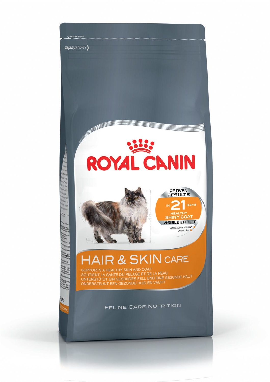 Royal Canin Hair & Skin Care 2kg - Alimento secco completo per gatti adulti, migliora pelle e pelo con Omega 3 e 6