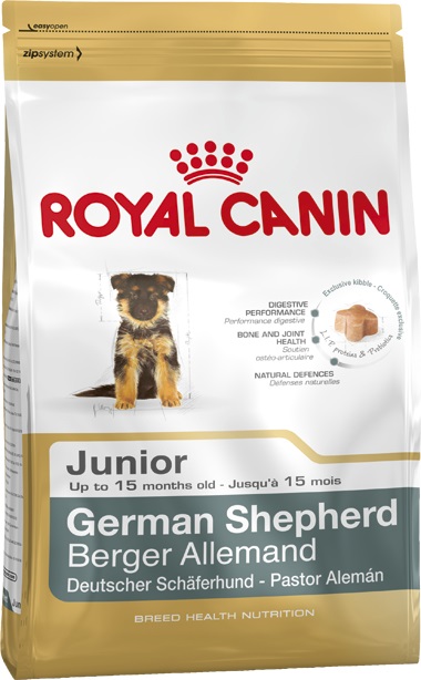 Royal Canin German Shepherd Puppy 12 kg - Alimento Completo per Cuccioli di Pastore Tedesco fino a 15 Mesi, Supporto alle Difese Naturali e Salute Digestiva