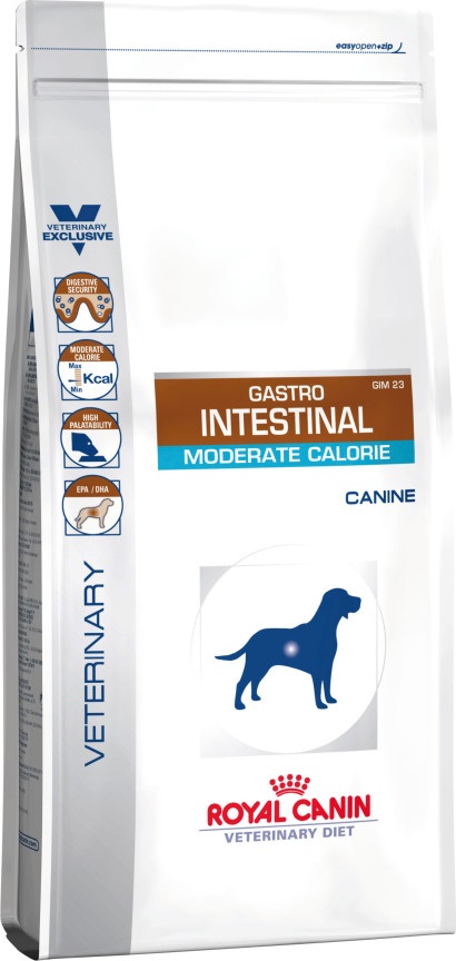 Royal Canin Gastro Intestinal Moderate Calorie 2 kg Adulto Trinciapollo, Riso