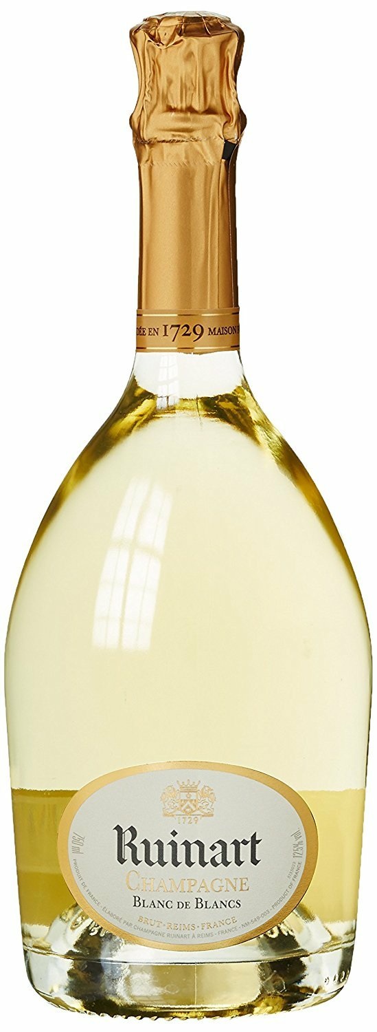 Ruinart Champagne Blanc de Blancs 0,75 L Brut - Chardonnay 100%, Giallo Oro, Aromi di Mandorle e Agrumi