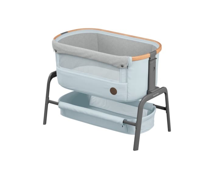 Maxi-Cosi Iora Culla Co-Sleeping Essential Grey - Culla Neonato 0-6 mesi, max 9 kg, Reclinabile, Altezza Regolabile, Materassino Incluso