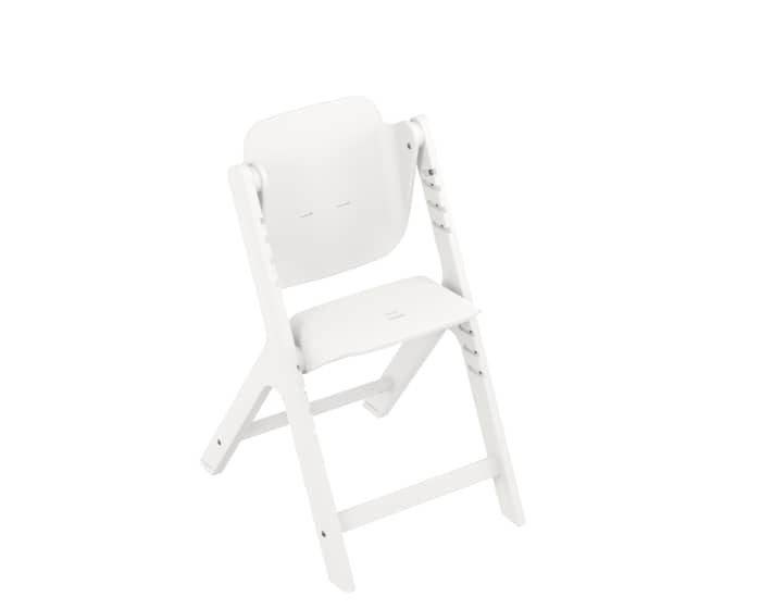 Maxi-Cosi Nesta Seggiolone Pappa Evolutivo in Legno Bianco, Reclinabile e Multifunzione, da Nascita fino a 110 kg