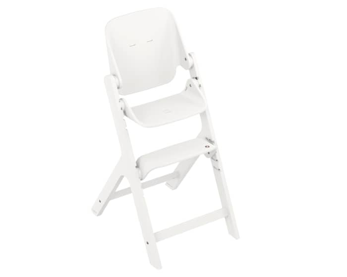 Maxi-Cosi Nesta Seggiolone Pappa Evolutivo in Legno Bianco, Reclinabile e Multifunzione, da Nascita fino a 110 kg