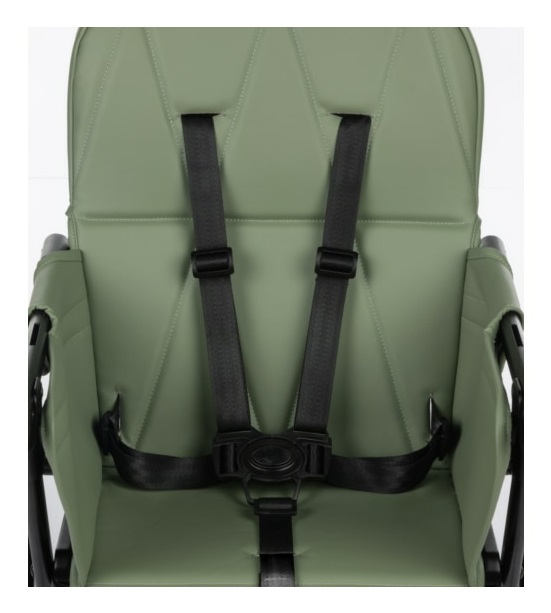 Bebe Confort Seggiolone Lily Pappa Pieghevole Ultracompatto, Leggero, Seduta Imbottita, 6 Mesi - 3 Anni, Mineral Green