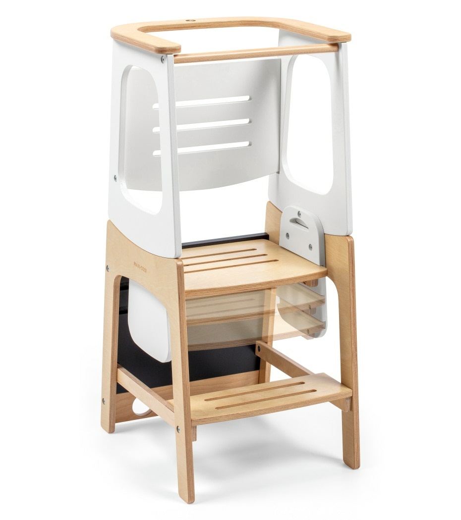 Maxi-Cosi Toucan - Torre di Apprendimento 3 in 1 con Lavagna Integrata, Sicura e Regolabile per Bambini da 18 Mesi a 6 Anni