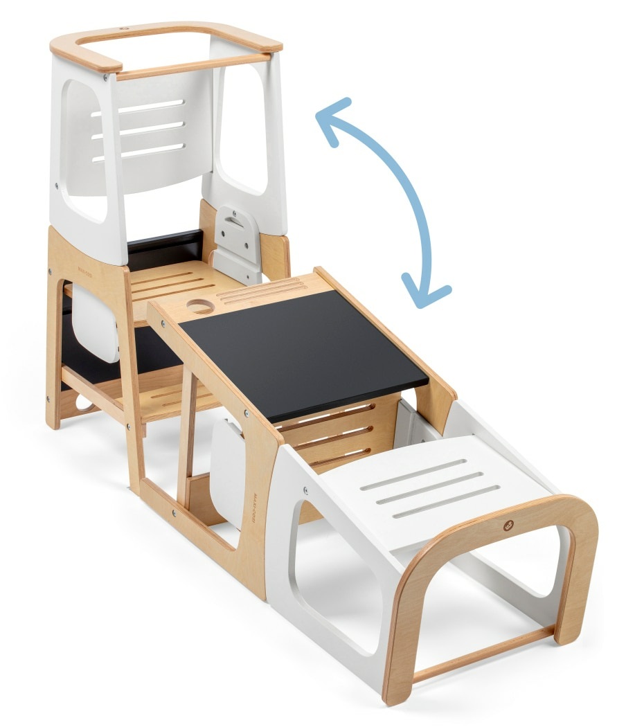 Maxi-Cosi Toucan - Torre di Apprendimento 3 in 1 con Lavagna Integrata, Sicura e Regolabile per Bambini da 18 Mesi a 6 Anni