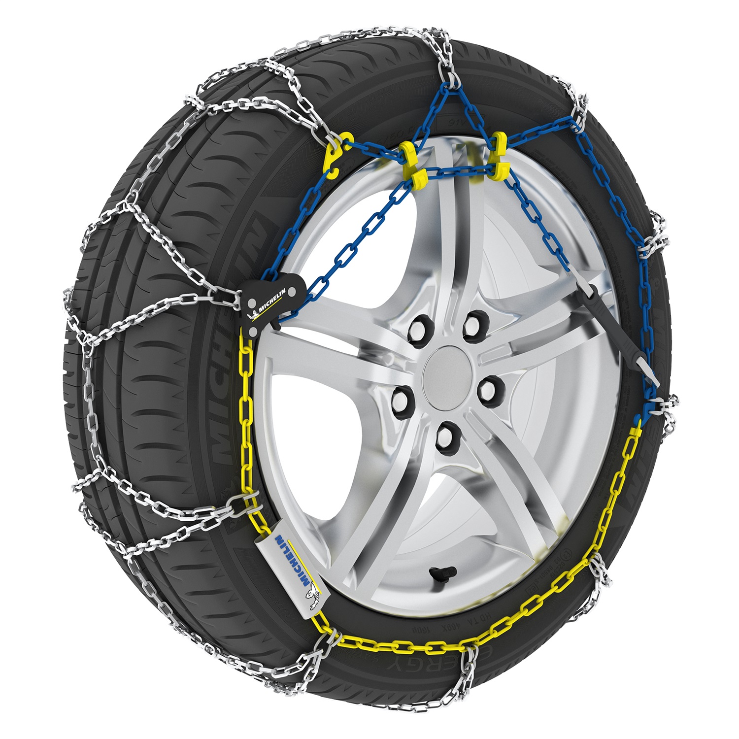 MICHELIN Catene da Neve Extrem Grip N°60 - Tensione Autobloccante, Maglie Quadrate da 9 mm, Omologate