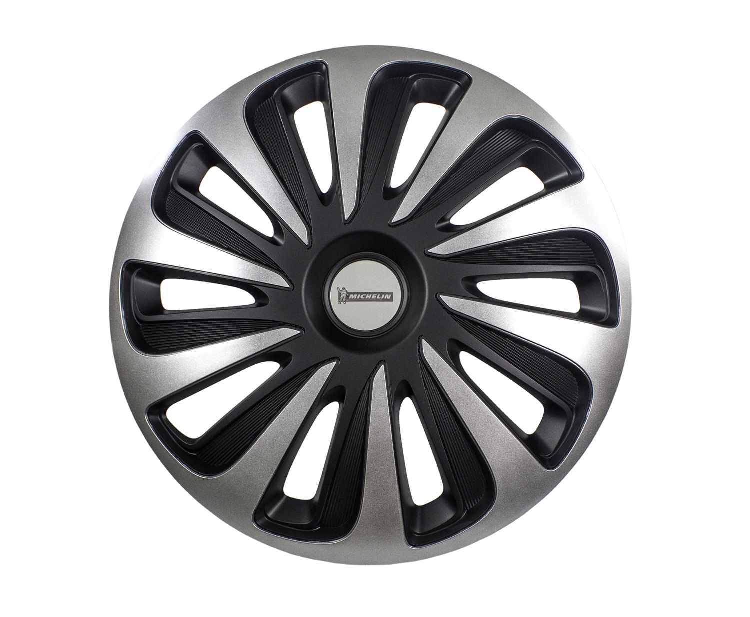 MICHELIN NVS 3D Black Edition Copricerchi 16 Pollici Nero Lucido - 4 Pezzi, Resistente e Sicuro