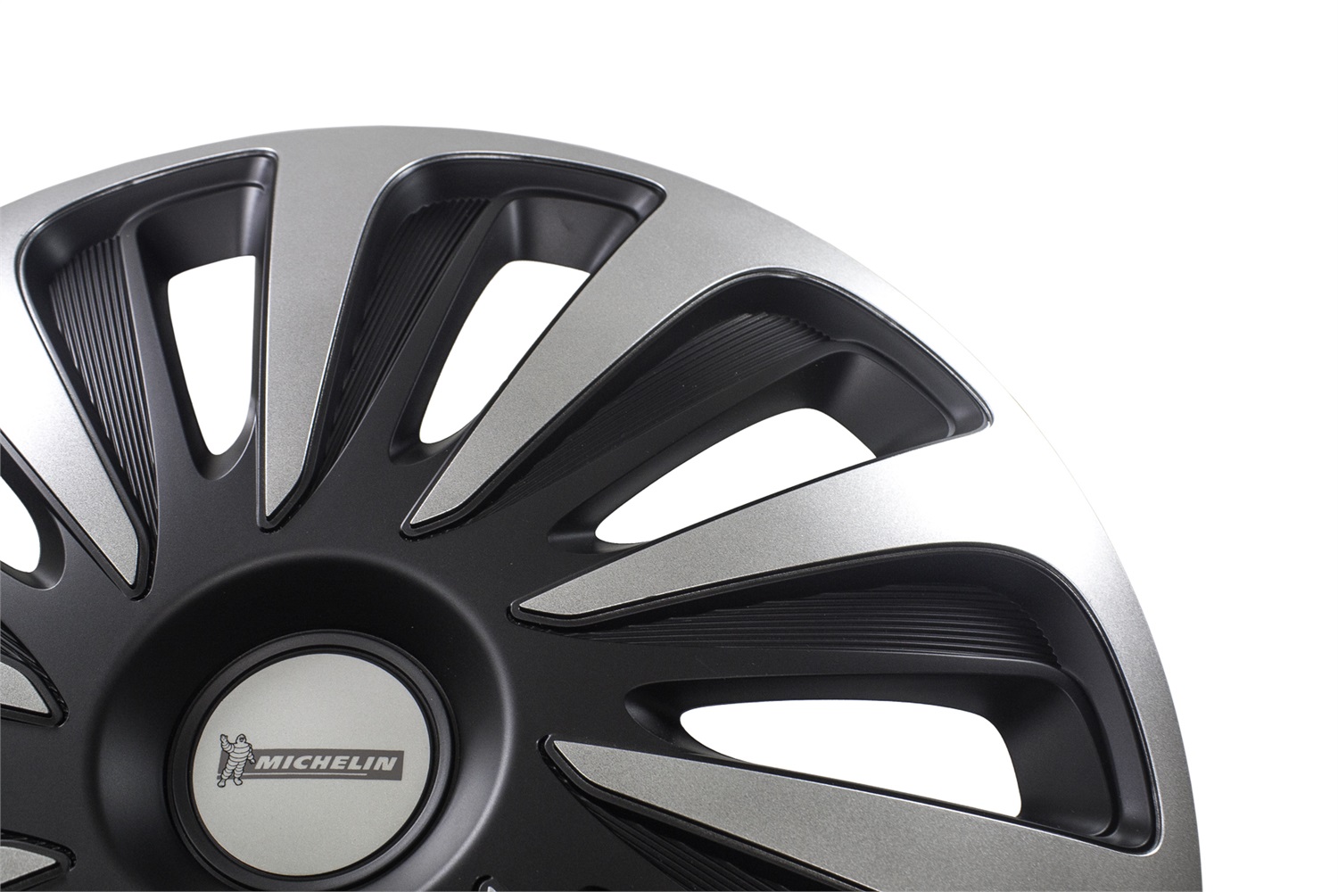 MICHELIN NVS 3D Black Edition Copricerchi 16 Pollici Nero Lucido - 4 Pezzi, Resistente e Sicuro