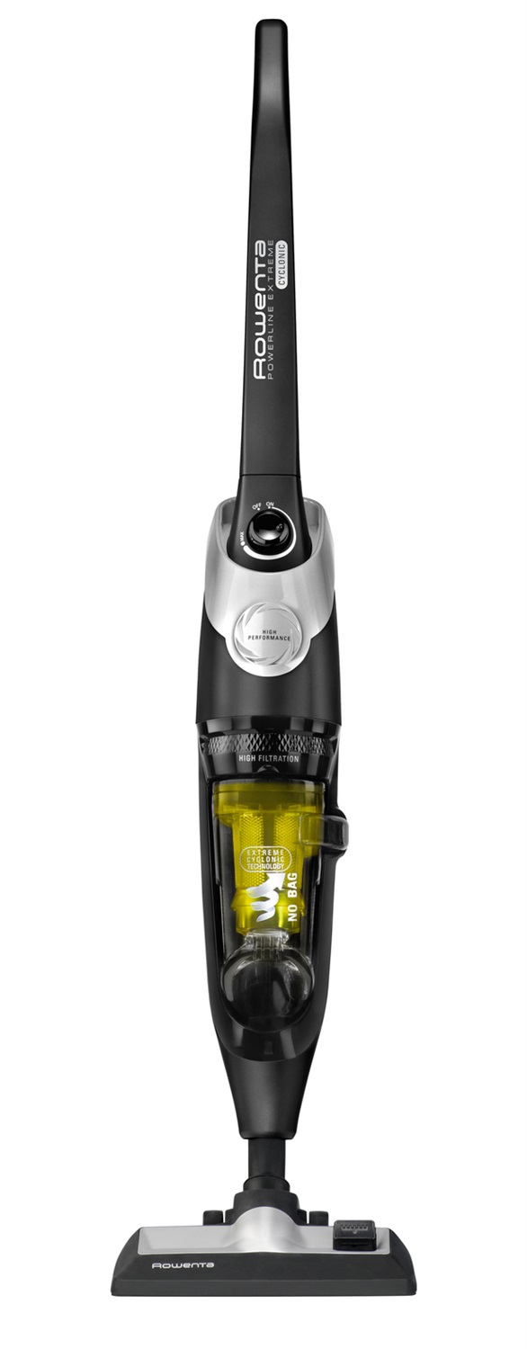Rowenta RH8155 Powerline Extreme Cyclonic - Scopa Elettrica con Filo, Senza Sacco, Potenza 750W, Capacità 0.9L, Tecnologia Ciclonica, Kit Animal Care