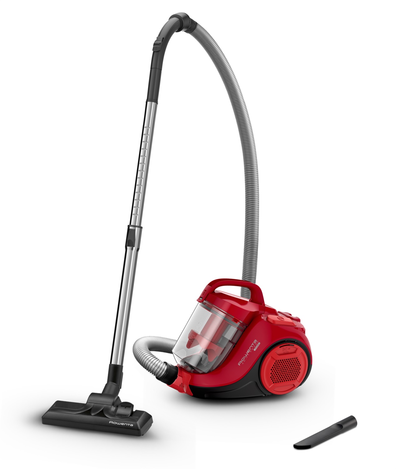 Rowenta Swift Power Cyclonic RO2913 - Aspirapolvere a Traino Senza Sacco, 750 W, 1.2 L, Tecnologia Ciclonica, 77 dB(A), Compatto e Silenzioso