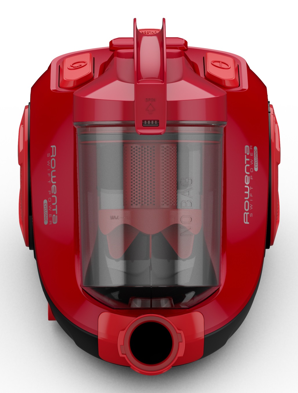 Rowenta Swift Power Cyclonic RO2913 - Aspirapolvere a Traino Senza Sacco, 750 W, 1.2 L, Tecnologia Ciclonica, 77 dB(A), Compatto e Silenzioso