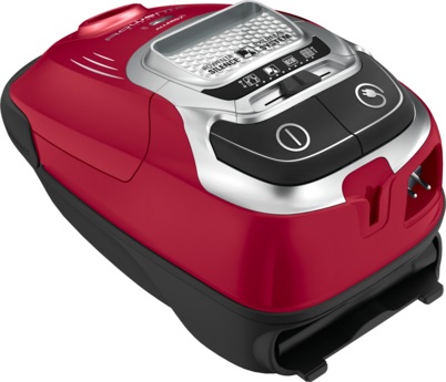 Rowenta Silence Force RO7473EA Aspirapolvere con Sacco Rosso, 4,5 L, 400 W, Spazzola Power Air e Sistema di Filtraggio Allergy