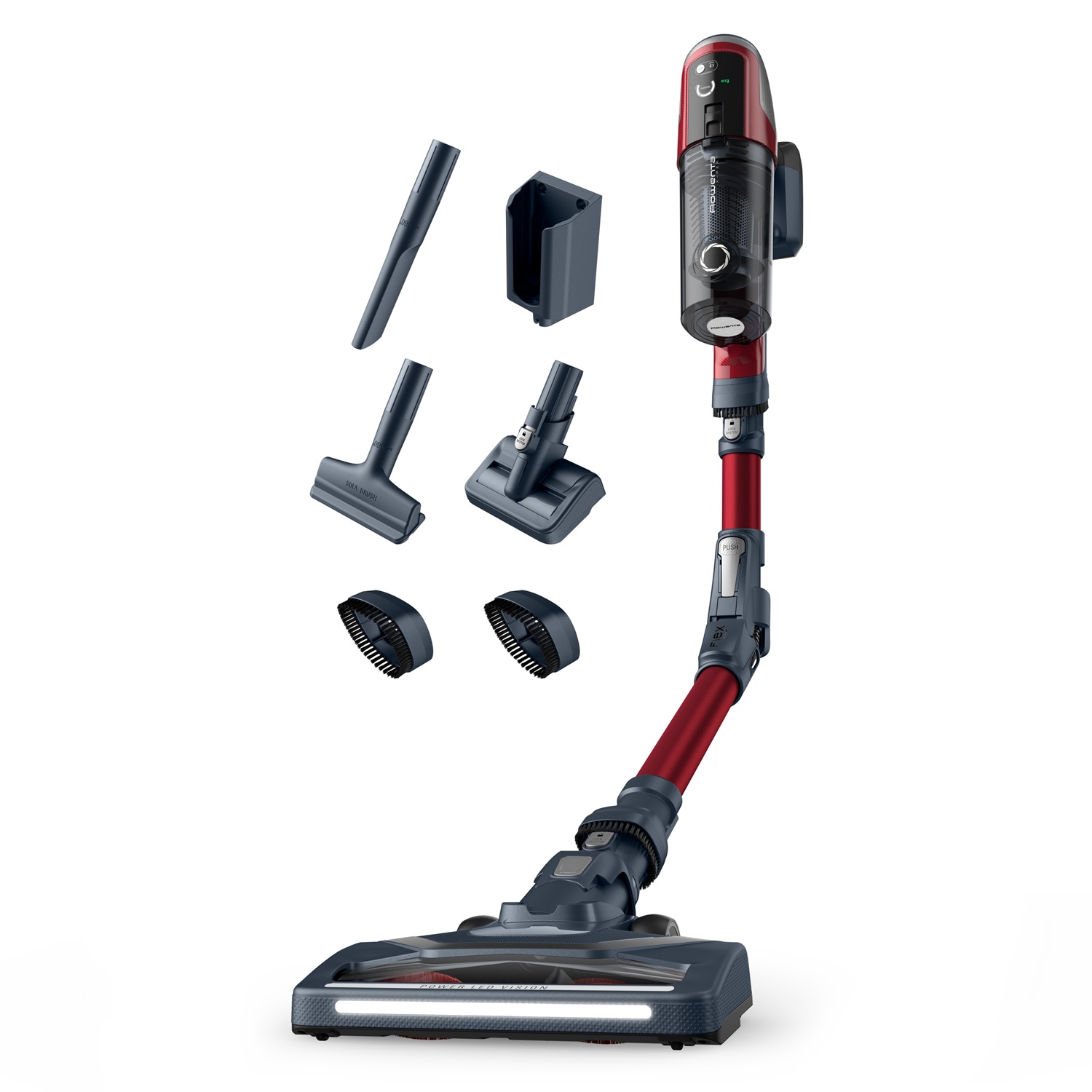 Rowenta X-Pert 6.60 Animal Care - Aspirapolvere Senza Fili Potente con Spazzola per Peli di Animali, Design Flex Autoportante e Autonomia Fino a 45 Min