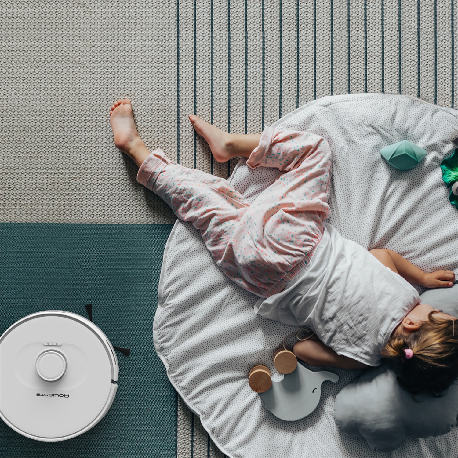 Rowenta RR8587 X-Plorer Serie 75 S - Robot Aspirapolvere Lavapavimenti con Navigazione Laser, Svuotamento Automatico, Potenza 2700Pa, Autonomia 2 Ore, Compatibile con Alexa e Smartphone, Senza sacchetto, Bianco