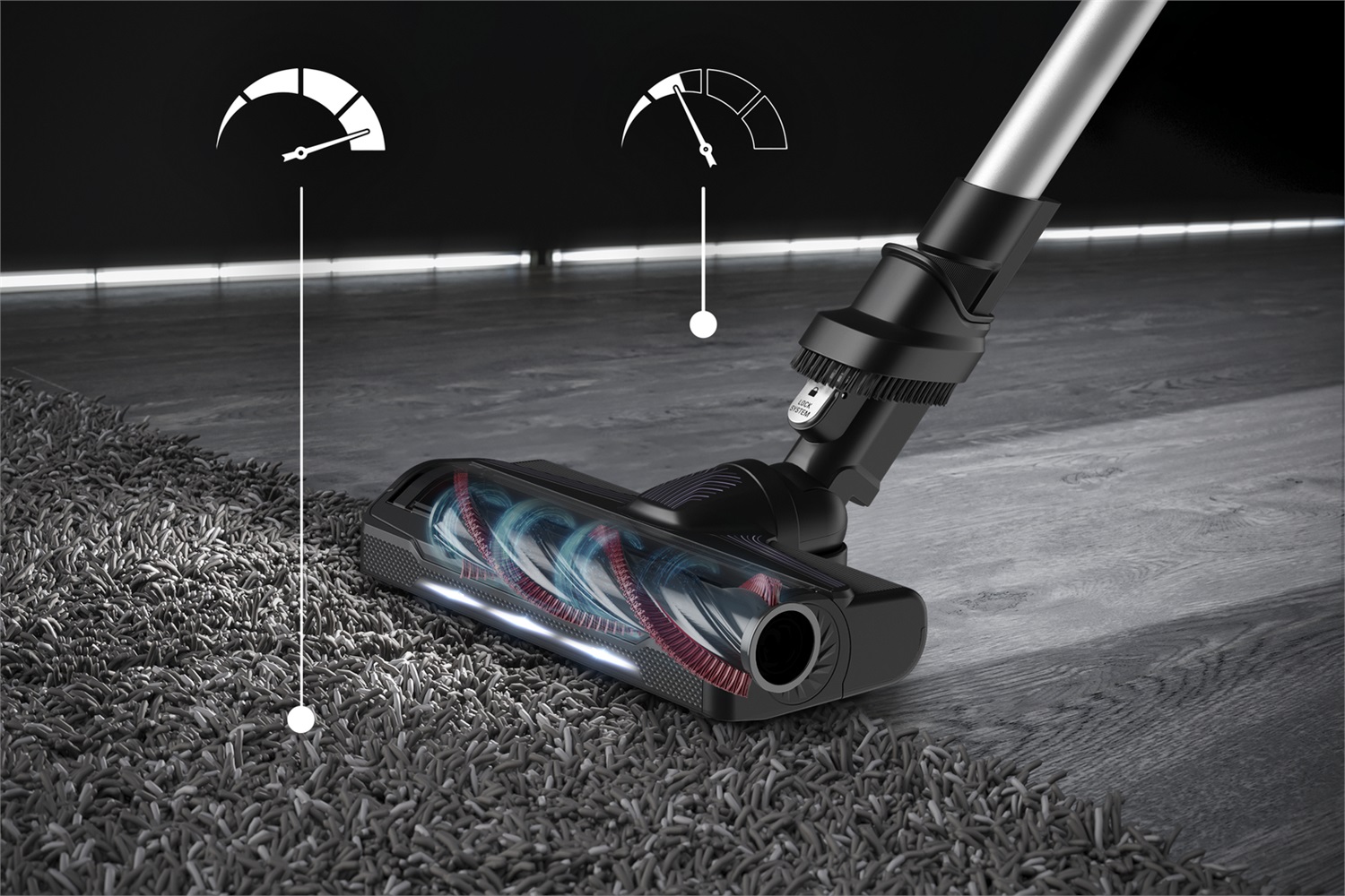 Rowenta XForce Flex 9.60 Aspirapolvere Senza Fili Modello Allergy RH2037 - Fino a 100 AirWatt, Autonomia di 45 Minuti, Design 2 in 1 con Tecnologia Flex