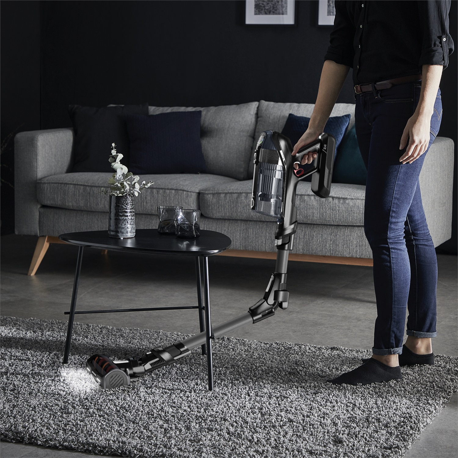 Rowenta X-Force Flex 14.60 RH99A9 - Aspirapolvere Senza Fili, Potente Fino a 200 Air Watt, Tecnologia Flex, Kit Animal Care, Ciclonico, Senza Sacchetto