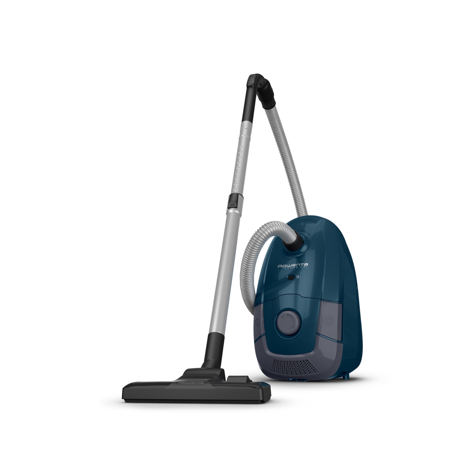 Rowenta RO3126 Power XXL Aspirapolvere a Cilindro 900W 4,5L Classe A Blu Scuro/Grigio con Raggio di Pulizia di 8,80 m