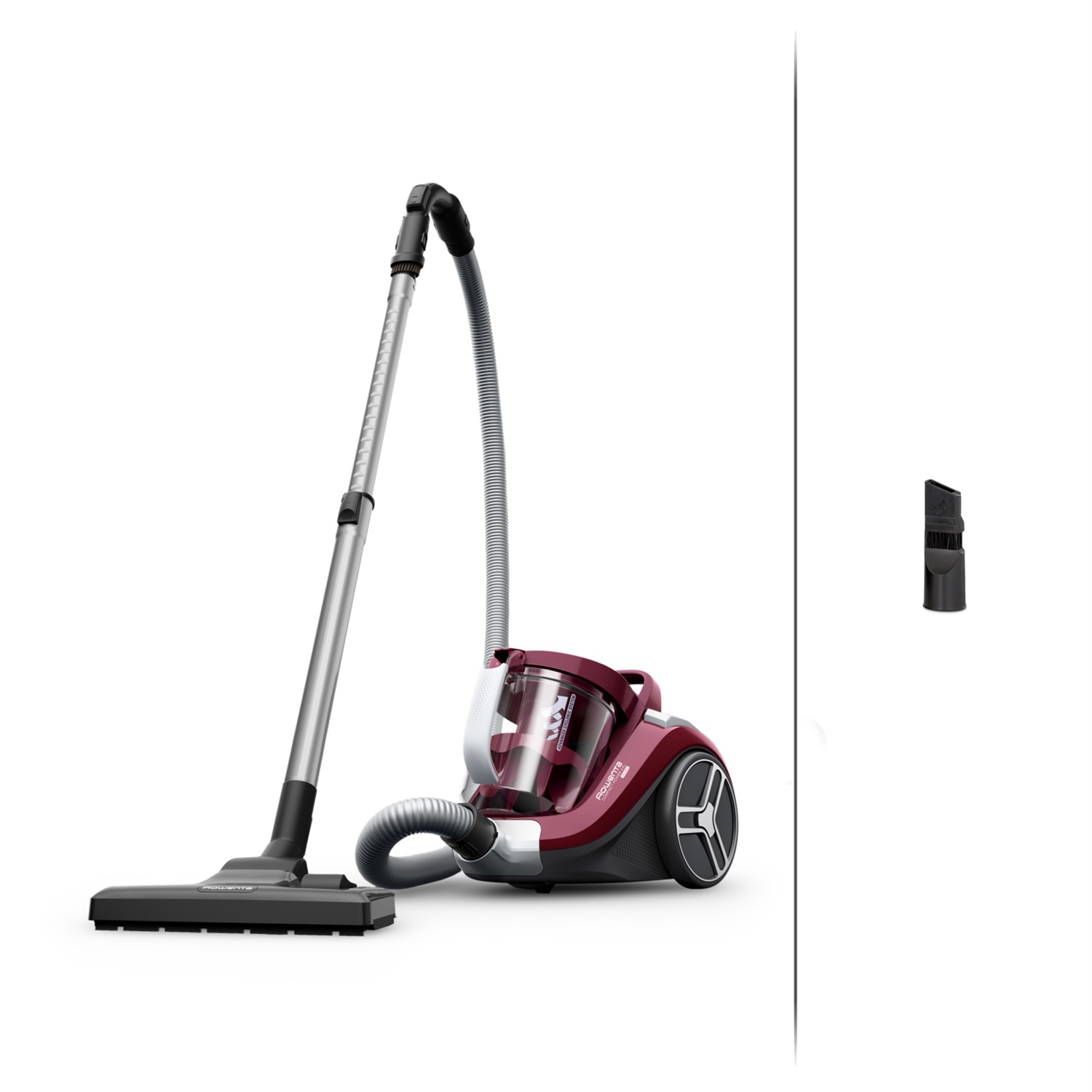 Rowenta Compact Power XXL RO4B23 Aspirapolvere Senza Sacco 2,5 L 900 W con Sistema di Filtraggio a 3 Livelli e 2 Accessori
