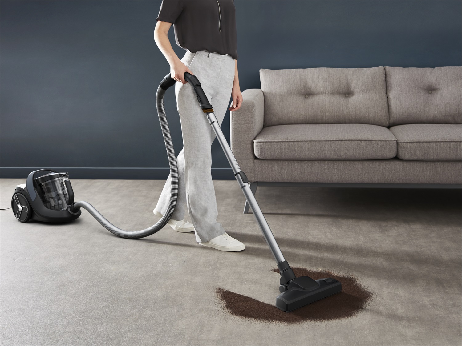 Rowenta Green Force RO7C36 Aspirapolvere a Cilindro Secco 500 W Senza Sacchetto 2,5 L con Filtraggio HEPA